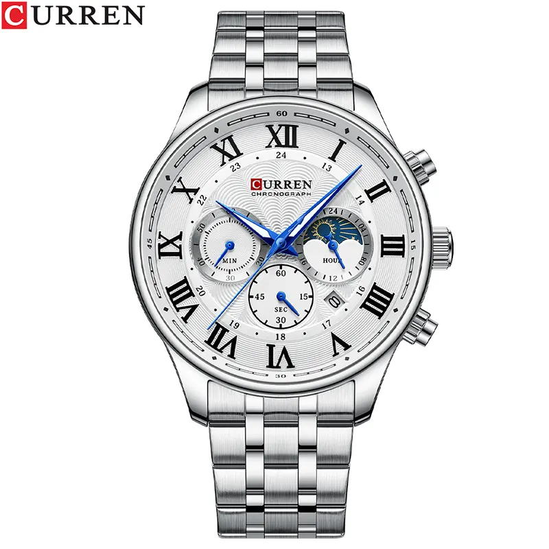 Curren Chronograph White Dial Men’s Watch | 8427